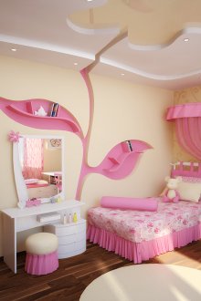 Κίτρινο και λευκό οροφή με λουλούδι