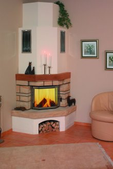 Εκτελεστικό γραφείο με τζάκι