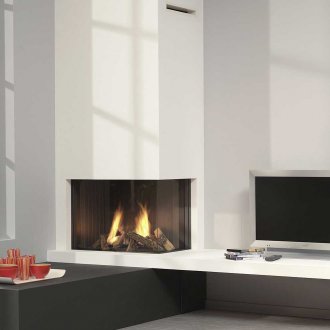 Αίθριο με τζάκι