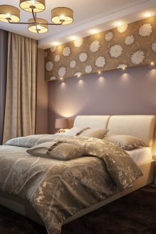 Μικρό υπνοδωμάτιο σε παστέλ χρώματα