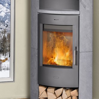 Γωνιακό τζάκι