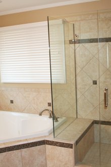 Γυαλί δομή στο μπάνιο