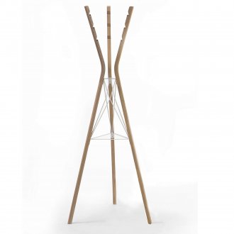 Ξύλινη και μεταλλική κρεμάστρα