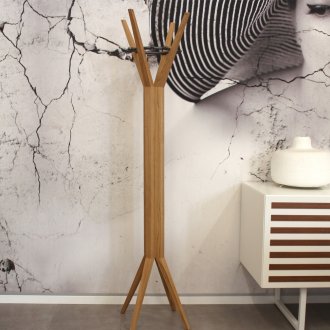 Τρίποδο κρεμάστρας σχεδιαστή από ξύλο και μέταλλο