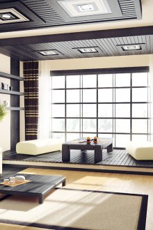Έπιπλα Ιαπωνικού στυλ στο εσωτερικό