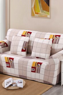 Πολύχρωμο κάλυμμα καναπέ