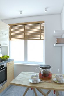 Ξύλινα έπιπλα στην κουζίνα