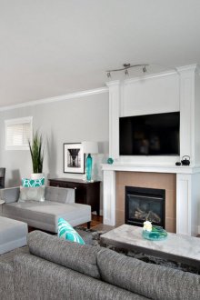 Γκρι έπιπλα καθιστικού