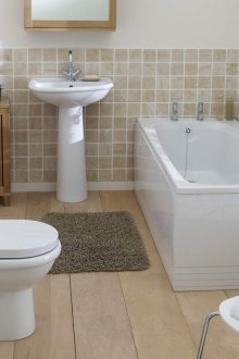 Καφέ χαλάκι μπάνιου