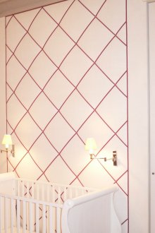 Διακόσμηση τοίχου σε βρεφικό πανί