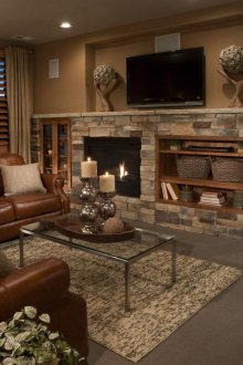 Καθιστικό με αρ νουβό τζάκι