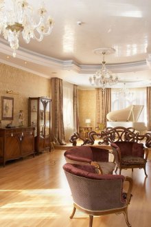 Μεγάλο σαλόνι στο σπίτι Art Nouveau