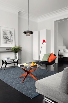 Πλύνετε στην οροφή στο εσωτερικό με ρετρό στυλ