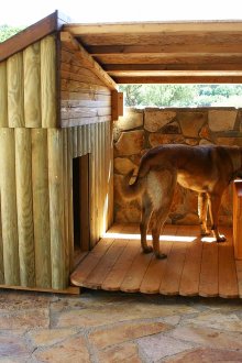 Doghouse με βεράντα