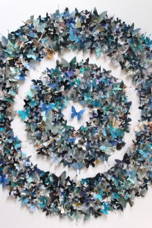 Γύρος πάνελ πεταλούδων χαρτιού