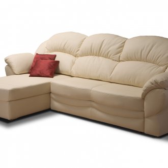 Μπεζ καναπές με Οθωμανικά