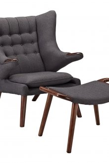 Μαύρη και καφέ οθωμανική πολυθρόνα