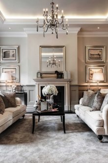 Καθημερινό σαλόνι με τζάκι