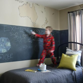 Πίνακας για το σχέδιο στον τοίχο στο παιδικό δωμάτιο του αγοριού