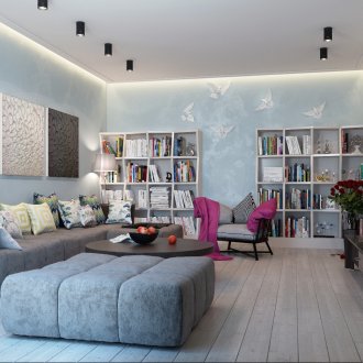 Μαλακό οθωμανικό στο σαλόνι