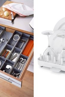 Βολικό σύστημα αποθήκευσης για πιάτα στην κουζίνα