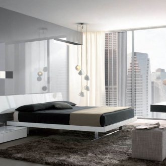 Πολυέλαιος στην κρεβατοκάμαρα υψηλής τεχνολογίας