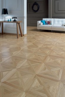 Απομίμηση ξύλινων στρωμάτων στο καθιστικό