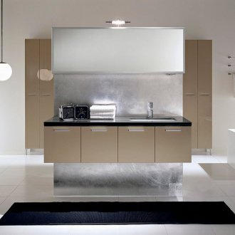 Μοντέρνο μπεζ και λευκό μπάνιο