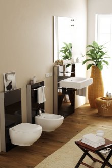 Οικολογικό Μπεζ Καφέ Μπάνιο