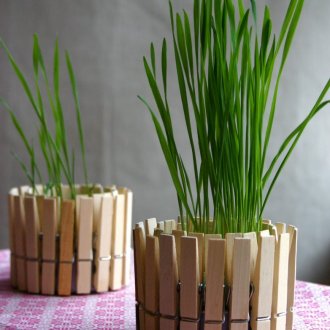 Clothespins pot διακόσμηση