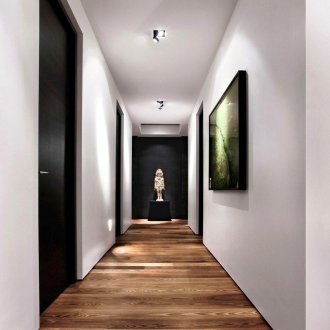 Μπαμπού ταπετσαρία στο διάδρομο