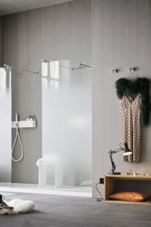 Διπλό ντους χωρίς δίσκο στο μπάνιο