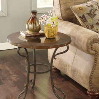 Καφέ σφυρήλατο τραπέζι του καφέ