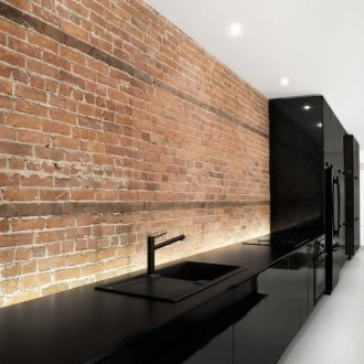 Μαύρο γυαλιστερό σετ κουζίνας