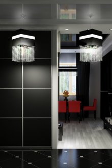 Μαύρο ντουλάπι στο διάδρομο