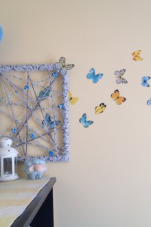 Διακοσμητικό πάνελ με τη μορφή πεταλούδων