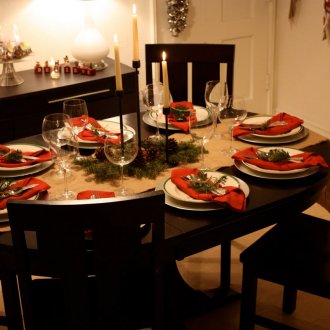 Διακόσμηση πίνακα του νέου έτους