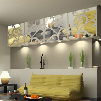 Μαλακά πάνελ τοίχου στο σαλόνι