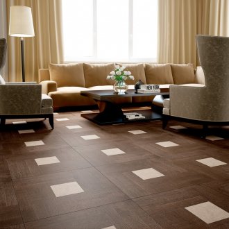 Γυαλί ένθετο στο πάτωμα