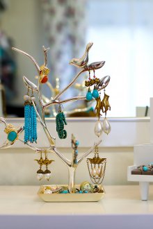 Almacenamiento de joyas inusual