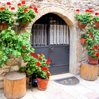 Πίνακας κιμωλίων στην μπροστινή πόρτα