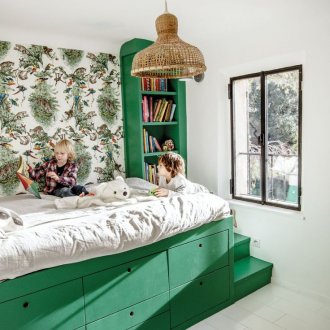 Δωμάτιο με πράσινα παιδιά