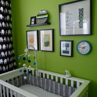 Δωμάτιο με πράσινα παιδιά