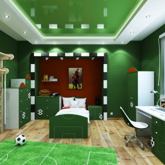 Δωμάτιο με πράσινα παιδιά