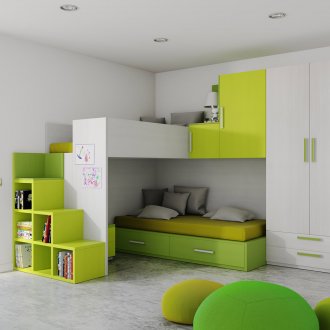 Δωμάτιο με πράσινα παιδιά