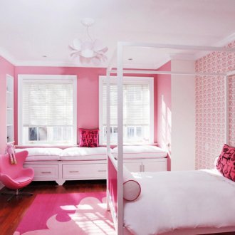 Ροζ παιδικό δωμάτιο
