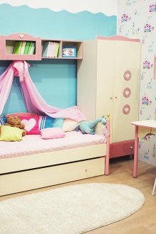 Ροζ παιδικό δωμάτιο