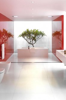 Κόκκινες κουρτίνες ημέρας-νύχτας