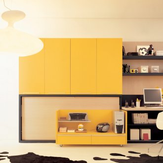 Kitchen design with bay window