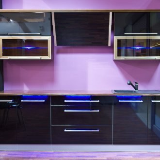 Μωβ κουζίνα